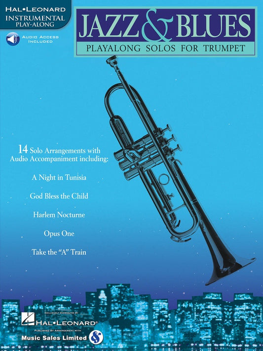 JAZZ AND BLUES PLAY ALONG TRUMPET BK/CD