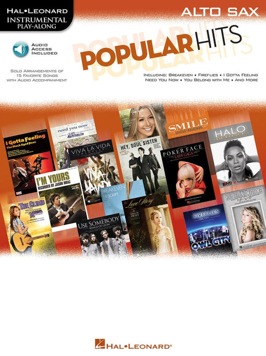 POPULAR HITS BK/CD ALTO SAX