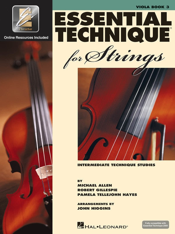 ESSENTIAL TECHNIQUE FOR STRINGS BK 3 VIOLA EEI