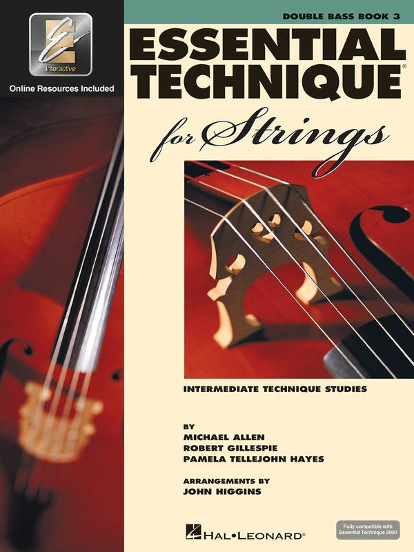 ESSENTIAL TECHNIQUE FOR STRINGS BK 3 DOUBLE BASS EEI