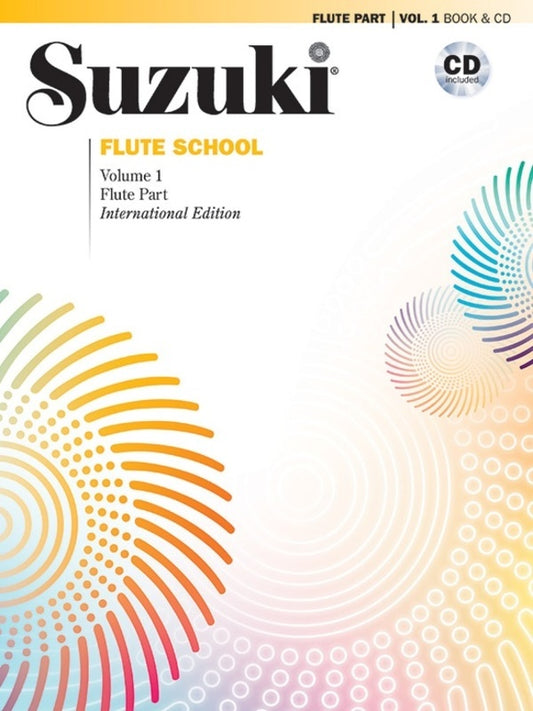 SUZUKI FLUTE SCHOOL VOL 1 FLUTE PART BK/CD