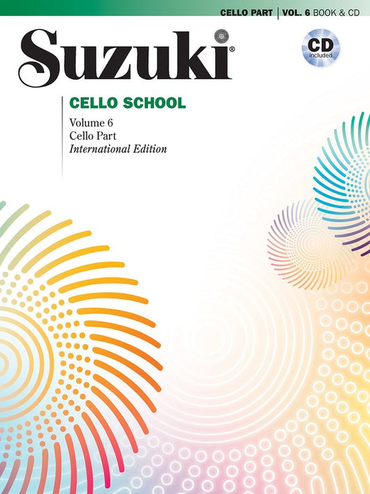 SUZUKI CELLO SCHOOL VOL 6 CELLO PART BK/CD