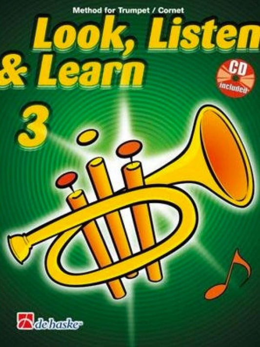 LOOK LISTEN & LEARN PART 3 TRUMPET BK/CD