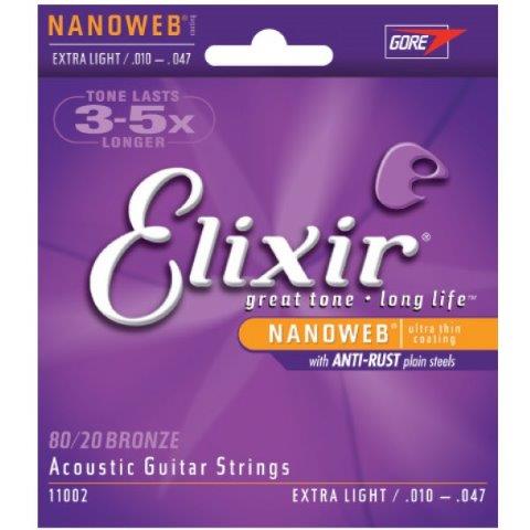 Elixir 11002 Nanoweb 80/20   Extra Light 10 - 47