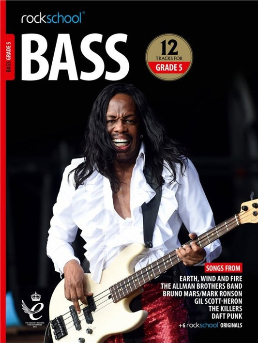 ROCKSCHOOL BASS GRADE 5 2018-2024 BK/OLA