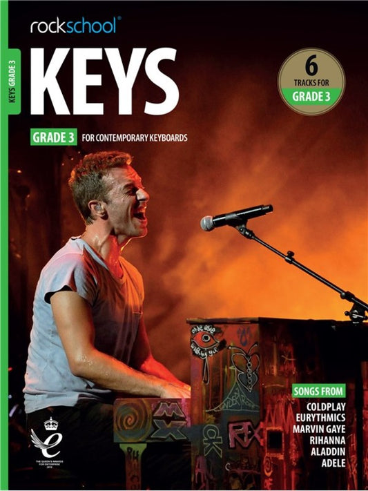 ROCKSCHOOL KEYBOARD GRADE 3 2019+ BK/OLA