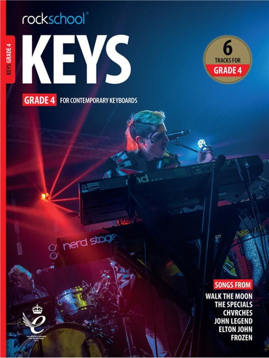 ROCKSCHOOL KEYBOARD GRADE 4 2019+ BK/OLA