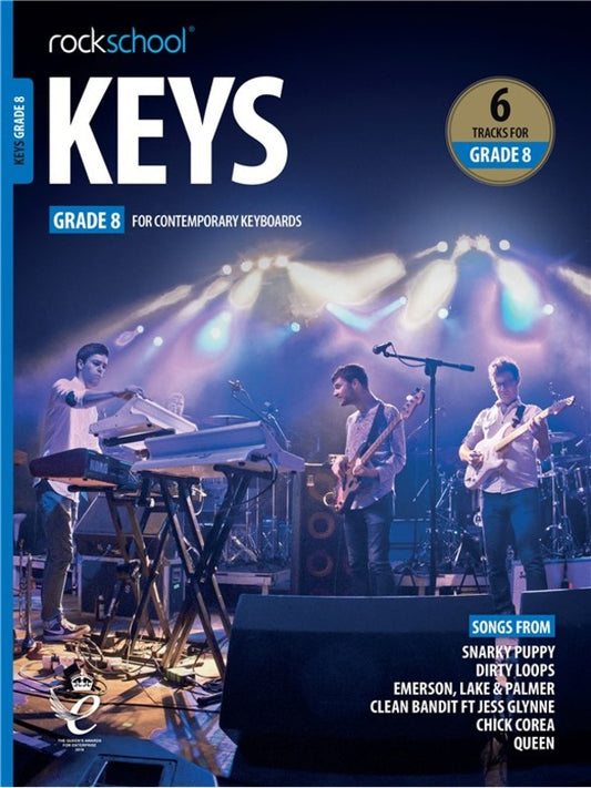 ROCKSCHOOL KEYBOARD GRADE 8 2019+ BK/OLA